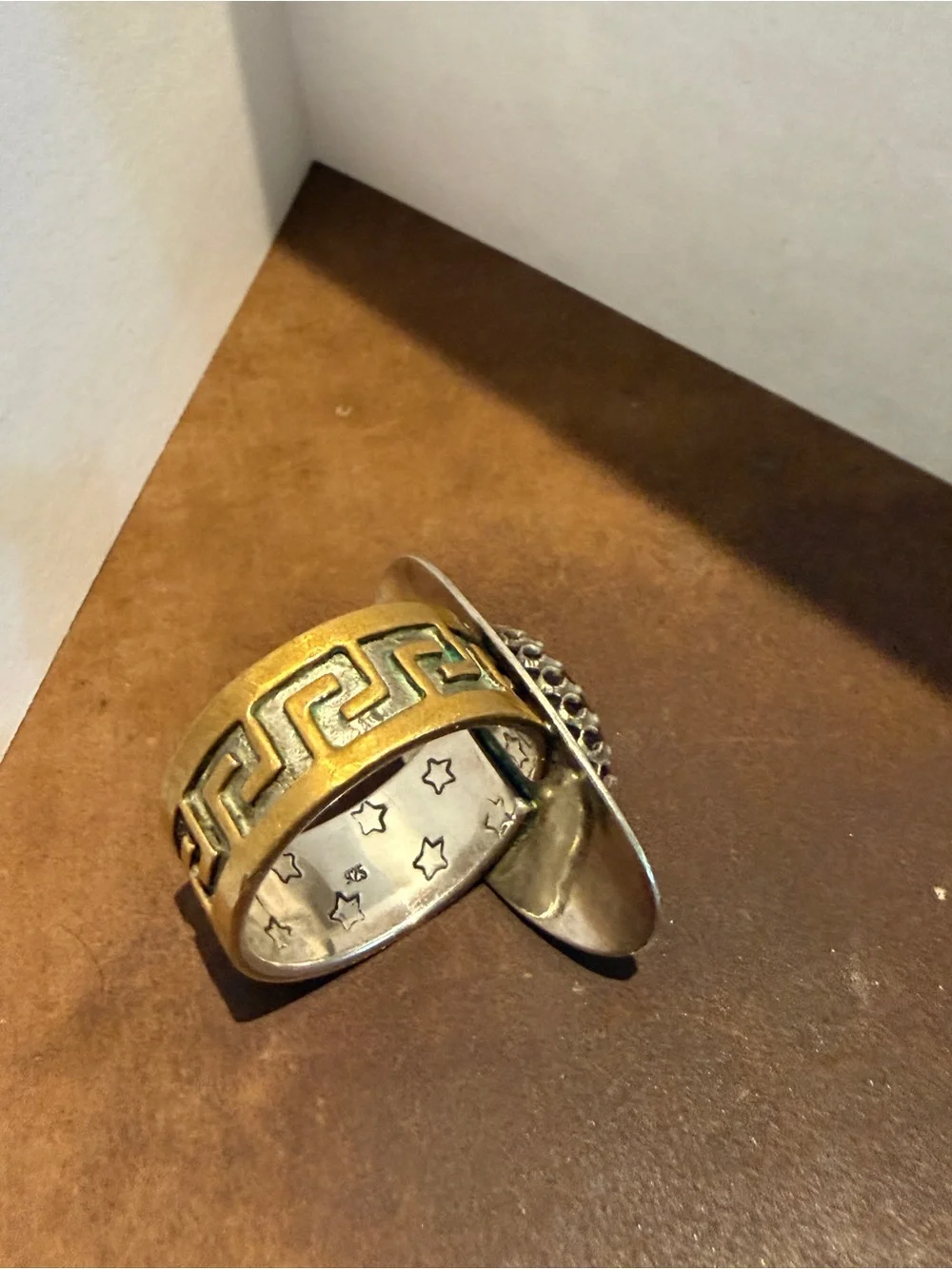 Vance Redhouse Vintage 925 Silver Shield Ring